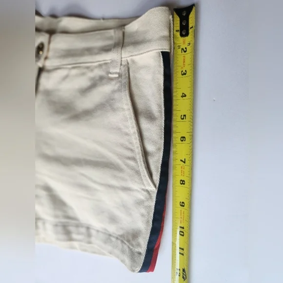 White Denim Shorts SZ SMALL Jean Shorts